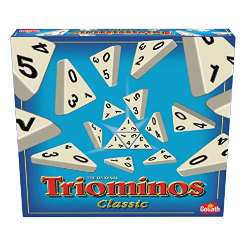 Triominos Classic - Beliebtes Brettspiel ab 6 Jahren - Familienspaß und Gesellschaftsspiel für 2-4 Spieler - Mit Taktik und Strategie von Goliath Toys