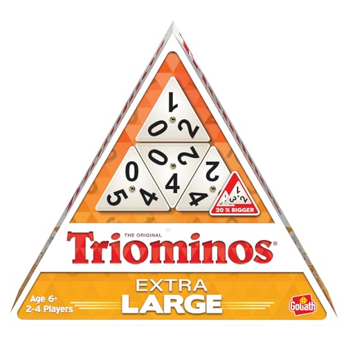 Triominos Extra Large, Brettspiel ab 6 Jahren, Familienspiel und Gesellschaftsspiele für 2 bis 4 Spieler von Goliath Toys