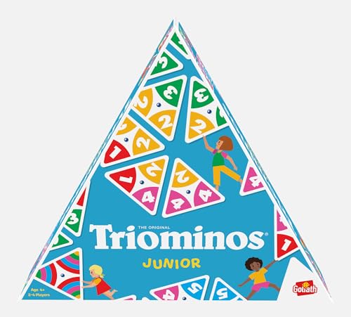 Triominos Junior, Brettspiel ab 5 Jahren, Familienspiel und Gesellschaftsspiele für 2 bis 4 Spieler von Goliath Toys