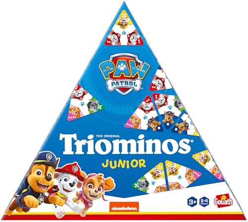 Goliath Triominos Junior Paw Patrol, Brettspiel für Kinder ab 3 Jahren, Gesellschaftsspiele für die Ganze Familie, Paw Patrol Spielzeug mit Chase, Skye and Marshall, Geeignet als Geschenk von Goliath Toys