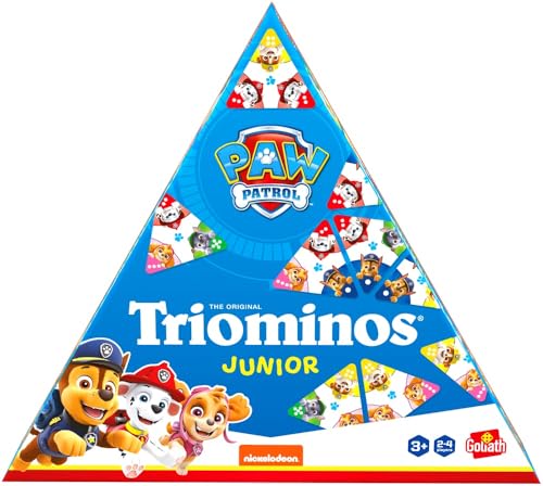 Goliath Triominos Junior Paw Patrol, Brettspiel für Kinder ab 3 Jahren, Gesellschaftsspiele für die Ganze Familie, Paw Patrol Spielzeug mit Chase, Skye and Marshall, Geeignet als Geschenk von Goliath Toys