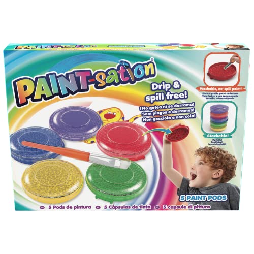 GOLIATH, Paint Sation – 5 Pods für sauberes Ausmalen – abwaschbare Tempera, hält lange und widerstandsfähig, inklusive Pinsel, Kinder ab drei Jahren GOLIATH, Paint Sation – 5 Pods für sauberes Ausmalen – abwaschbare Tempera, hält lange und widerstandsfähig, inklusive Pinsel, Kinder ab drei Jahren von Goliath