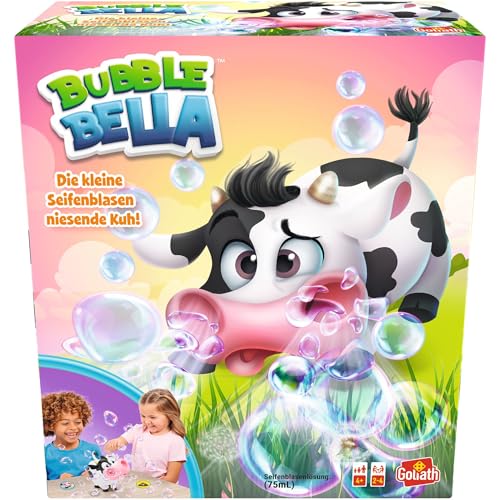 Goliath Bubble Bella, Brettspiel ab 4 Jahren, Kinderspiel mit Seifenblasen für Kinder, Actionspiel mit Seifenblasenmaschine mit Spielelement, Durchschnittliche Spielzeit 15 Min., Deutsche Version Goliath Bubble Bella, Brettspiel ab 4 Jahren, Kinderspiel mit Seifenblasen für Kinder, Actionspiel mit Seifenblasenmaschine mit Spielelement, Durchschnittliche Spielzeit 15 Min., Deutsche Version von Goliath