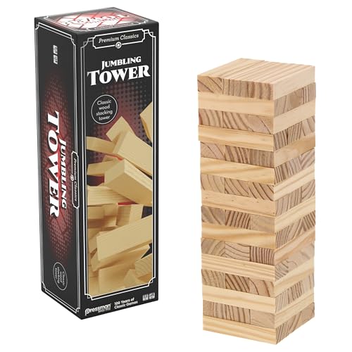 Goliath - Jumbling Tower, Stapelturm aus Holz, Brettspiel aus Holz für Kinder ab 6 Jahren, Geschicklichkeits- und Strategiespiel, 48 Blöcke, Geeignet für 1 oder mehrere Spieler Goliath - Jumbling Tower, Stapelturm aus Holz, Brettspiel aus Holz für Kinder ab 6 Jahren, Geschicklichkeits- und Strategiespiel, 48 Blöcke, Geeignet für 1 oder mehrere Spieler von Goliath