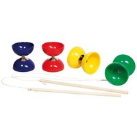 Diabolo Spiel im Set: Kegel, Seil, 2 Stöcke, Geschicklichkeitsspiel von Gollnest & Kiesel GmbH & Co. KG