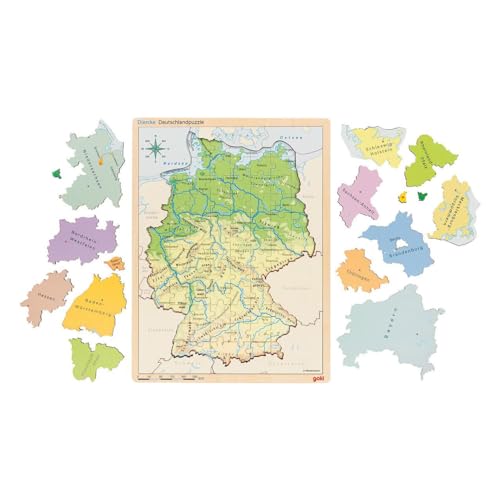 goki 57417 Schichtenpuzzle Deutschland von goki