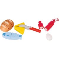Goki 51563 - Köstlichkeiten mit Klettverbindung, 13-teilig, Holz, Zubehör für Kinderküche/Kaufladen Goki 51563 - Köstlichkeiten mit Klettverbindung, 13-teilig, Holz, Zubehör für Kinderküche/Kaufladen von Gollnest & Kiesel GmbH & Co. KG