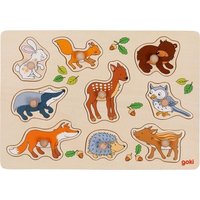 Goki 57387 - Steckpuzzle Waldtiere von Gollnest & Kiesel KG