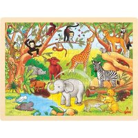 Goki 57892 - Einlegepuzzle Afrika von Gollnest & Kiesel KG