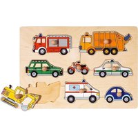 Goki 57996 - Steckpuzzle Verkehrsmittel von Gollnest & Kiesel KG