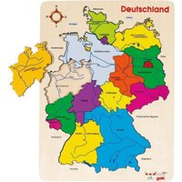 Goki Einlegepuzzle Deutschland II, Puzzle Deutschland, Holz von Gollnest & Kiesel KG