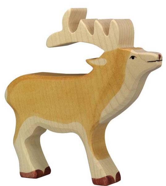 Holztiger Holzfigur Hirsch von Gollnest & Kiesel KG