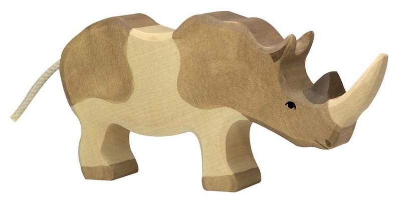 Holztiger Holzfigur Nashorn von Gollnest & Kiesel KG