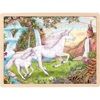 Goki 57366 - Einlegepuzzle Einhorn von Gollnest & Kiesel KG