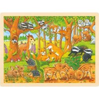 Goki 57734 - Einlegepuzzle Tierkinder im Wald von Gollnest & Kiesel KG