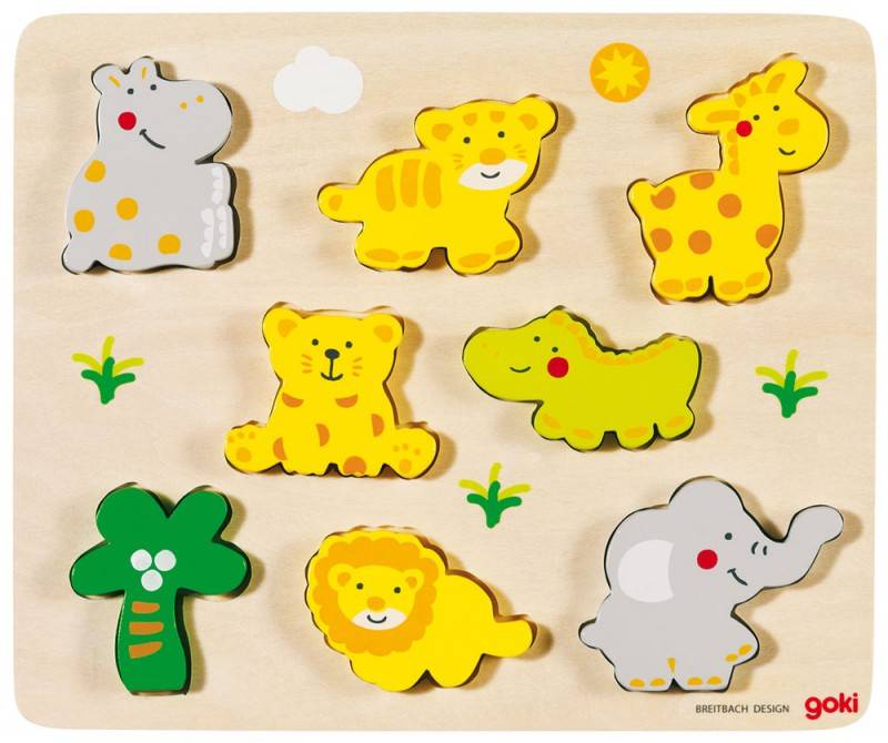 Goki Einlegepuzzle - Tierbabys von Gollnest & Kiesel