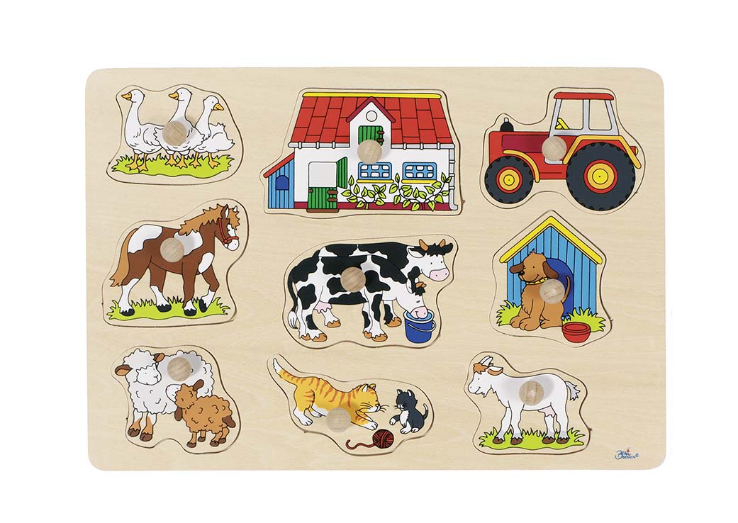 Goki Steckpuzzle - Bauernhof von Gollnest & Kiesel