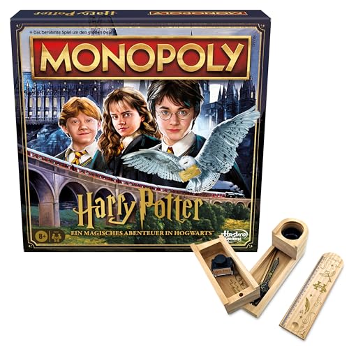 Monopoly - Harry Potter (deutsch) + Schreibset aus Holz von Gomazing