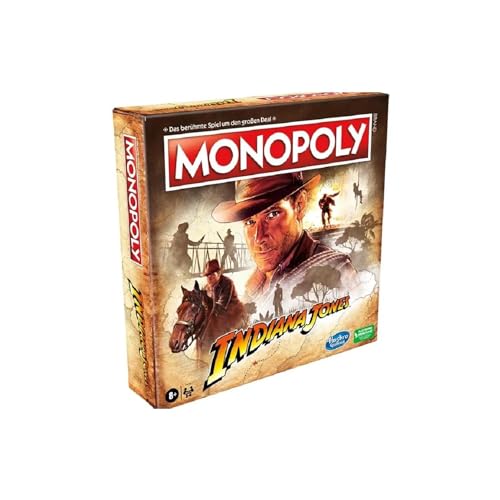 Monopoly Indiana Jones – Brettspiel – Deutsch, 2-6 Spieler, ab 8 Jahren von Gomazing