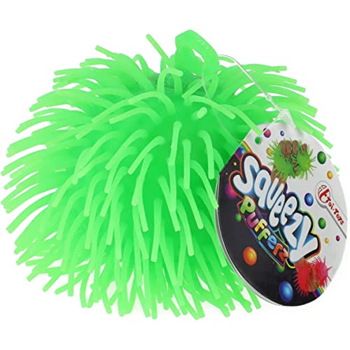 TOI-Toys 51007Z - Knetball - Pufferz Squeezy Pufferball (12,5cm) (grün) von Gomazing