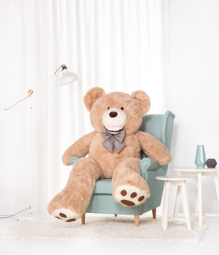 Großer Teddybär Amigo XXL - 160 cm - Braun - Plüschtier XXL Super Big - Teddybär - Mega-Kuscheltier von Gomoor