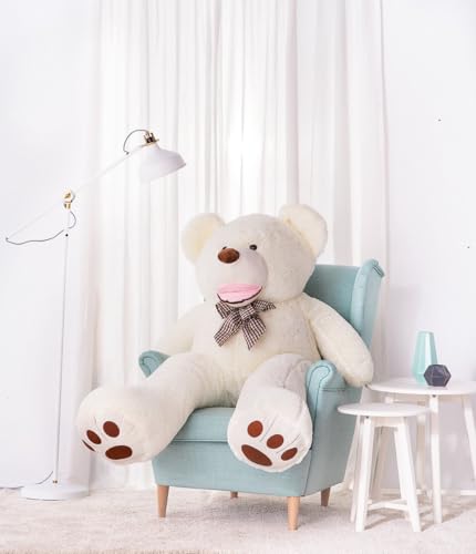 Großer Teddybär Amigo XXL - 160 cm - Weiß - Plüschtier XXL Super Big - Teddybär - Mega-Kuscheltier von Gomoor