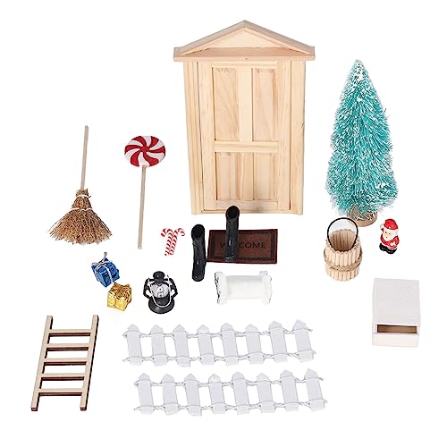 1:12 1:6 Weihnachten Puppenhaus Tür Set DIY Miniatur Exquisite Simulation Harz Puppenhaus Möbel von Gonetre