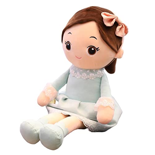 40 cm Süße Stoffpuppe, Weiches, Kuscheliges Stofftier für Mädchen, Schöne Ragdoll-Prinzessin, Plüschpuppen, Kuschelige Kleine Puppe, Stoffpuppen-Spielzeug, Mäd (Blau) von Gonetre