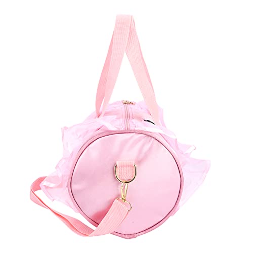 Ballerina-Tasche, Mädchen-Tanzhandtasche, Pailletten-Ballett-Umhängetasche, Reißverschluss, Weicher Griff, Großes Fassungsvermögen, Satin-Material, 32 X 17 cm, Verstellbarer von Gonetre