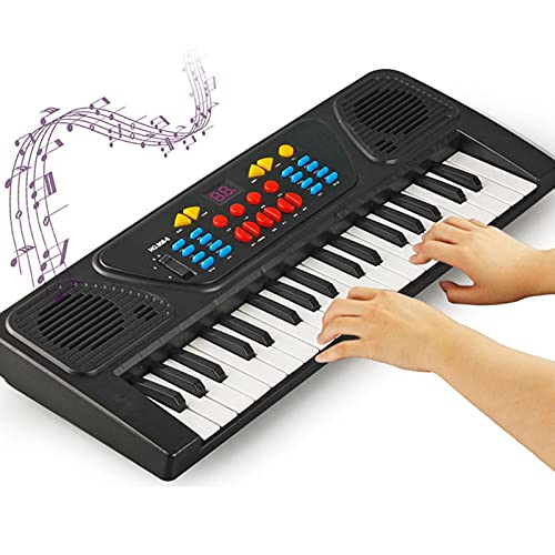 -E-Piano, Tastatur, Digitales Instrument, Spielzeug mit Mikrofon für von 3–12 Jahren von Gonetre