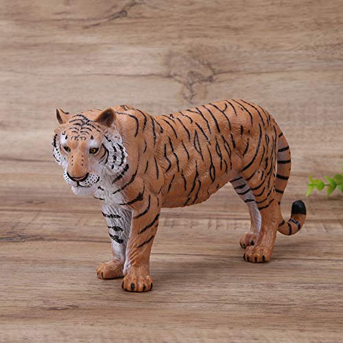 Emulational Zoo Tier Tiger Spielzeug Kunststoff Wildtier Puppe Handbemalt Pädagogische Handwerk von Gonetre