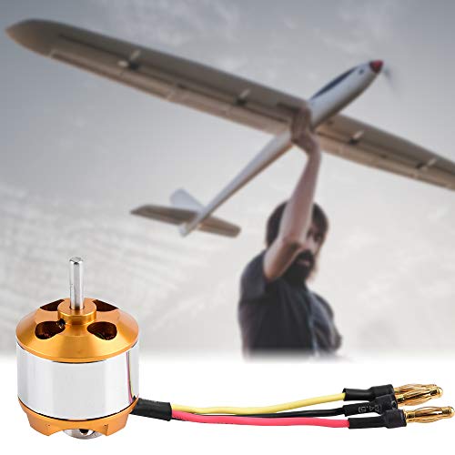 Gonetre Bürstenloser Motor 2814 1000KV RC-Starrflügelflugzeugmodelle, Unterstützt 3S, 4S Bis zu 2 Kg Schub, Bequeme Nutzung und Lange Lebensdauer (1000KV) von Gonetre