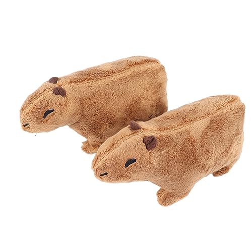 Gonetre Capybara Stofftier Spielzeug, Zarter, Lebensechter Plüsch für , Cartoon, Weich, 17 cm, 2 Stück, 63 G von Gonetre