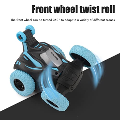 Gonetre Elektrisches 360°-Tumbling-Stunt-Spielzeugauto, Beleuchtung, Musik, Universelles Elektrisches Roll-Stunt-Fahrzeug, Automatisches Roll-Spielzeugauto, , , Blau, Orange, 12 11 1,5 cm von Gonetre