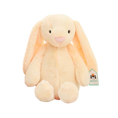 Gonetre Hase Kuscheltier Stofftiere für Mädchen, Kaninchen Stofftier Plüschtiere für 3+ Jahre Alte Mädchen und Chirstmas Geburtstagsgeschenk, 25 cm 35 cm (Milchgelb #41) von Gonetre