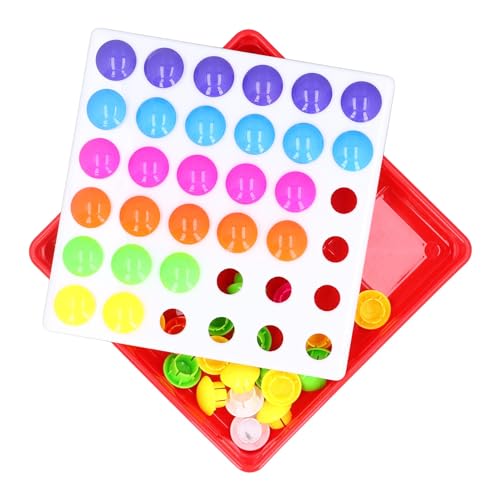 Gonetre Pilz Nagel Peg Board DIY Mosaik Puzzle Spielzeug Kreative Pädagogische Spiel Familie Aktivität von Gonetre