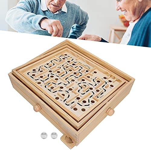 Holz Labyrinth Spielzeug Labyrinth Spiel für, Puzzle Brettspiele, Gedächtnis und Denkspiele, Spiele und Aktivitäten für Alzheimer und Demenzkranke für Senioren von Gonetre