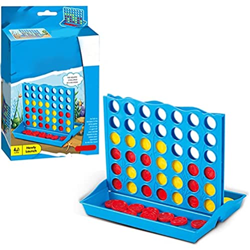 Klassisches Vier-Schach-Tischbrettspiel, Party, Reisen, Interaktionsspiele, Spielzeug, Blau, 15,5 X 12,8 X 13 cm von Gonetre