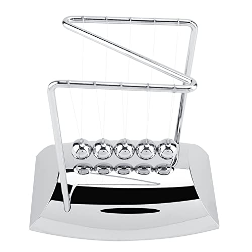 Newton's Cradle Schreibtischspielzeug, Newton's Cradle Balance Stahlkugeln Physik Wissenschaft Pendel Ornamente Spielzeug Desktop-Dekoration oder Heim-, Bürodekoration, von Gonetre