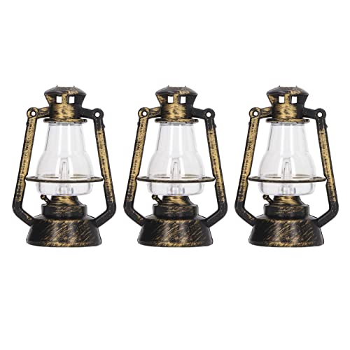 Gonetre Puppenhaus Beleuchtung Puppenhaus Kerosinlampe Retro Miniatur Beleuchtete Laterne Mini LED Lampe Puppenhaus Licht für Puppenhausdekorationen 1:12 1:6 Puppenhaus Puppenzubehör von Gonetre