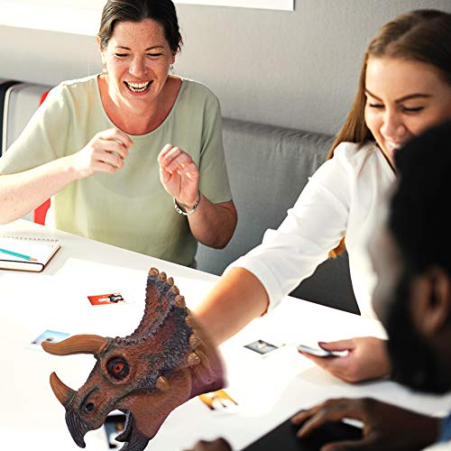 Simulierter Tierkopf aus Kunststoff, Lebendige Handpuppe, Interaktives für (Tyrannosaurus Rex Drachenkopf) von Gonetre