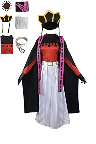 Gonriya Demon Slayer Doma Cosplay Kostüm für Damen mit Hutumhang von Gonriya