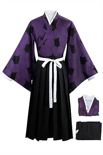 Gonriya Kokushibo Cosplay Kostüm für Erwachsene Tsugikuni Michikatsu Kimono Umhang Halloween Outfit von Gonriya