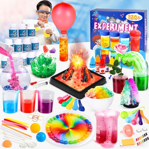 Gontence 80 Experimente für Kinder, Spielzeug ab 6 7 8 9 10 11 12 Jahre Jungen MäDchen, Experimentierkasten Chemiebaukasten Kristalle ZüChten, Geschenk MäDchen Junge von Gontence