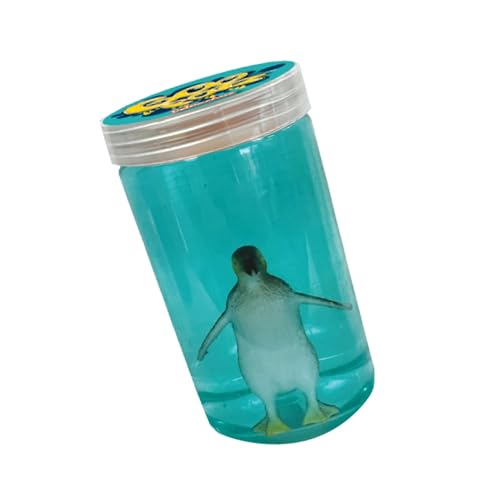 GooPotz - Pinguin von Deluxebase Bunte sensorische Schleim Spielzeug mit Pinguin Figur Stretchy Slime Putty und Tier Spielzeug für Kinder von GooPotz