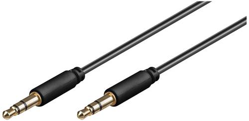 Goobay 69107 AV Audio Anschlusskabel [1x Klinkenstecker 3.5mm - 1x Klinkenstecker 3.5 mm] 2.00m Schw von Goobay