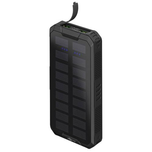 Goobay Solar Powerbank 20000 mAh LiPo Schwarz Statusanzeige, Outdoor von Goobay