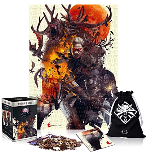 The Witcher 3: Wild Hunt Monsters | 1000 Piece Jigsaw Puzzle | Includes Poster and Bag | 68 x 48 | for Adults & Kids Age 14 Years and Up | Perfect for Christmas and Birthday Present | Game-Artwork von Good Loot