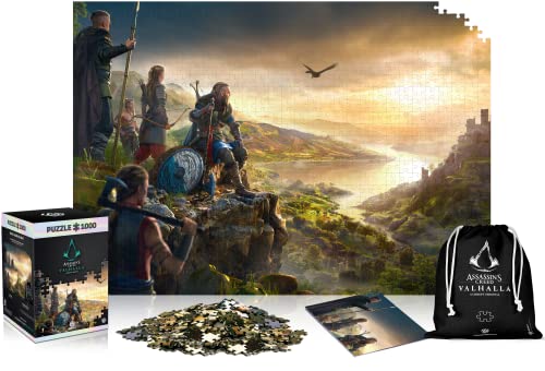 GOOD LOOT Assassin's Creed Valhalla Vista of England Puzzles Premium Box Sack Poster Videospiel-Puzzles für Jugendliche und Erwachsene Freizeitideen inspiriertes Computerspiel 1000 Teile von Good Loot