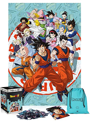 Dragon Ball Super: Universe Survival | 1000 Teile Puzzle | inklusive Poster und Tasche | 68 x 48 | für Erwachsene und Kinder | ideal für Weihnachten und Geschenk | Spiel-Artwork Motiv von Good Loot